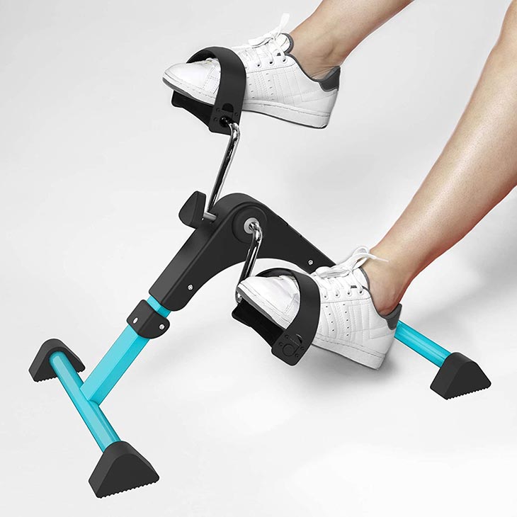 Aduro Sport Foldable Pedal Exerciser, Stationary Under Desk Exercise Equipment Arm-Leg-Foot Peddler Exercise